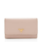 Prada Saffiano Leather Large Wallet (SHF-17947)