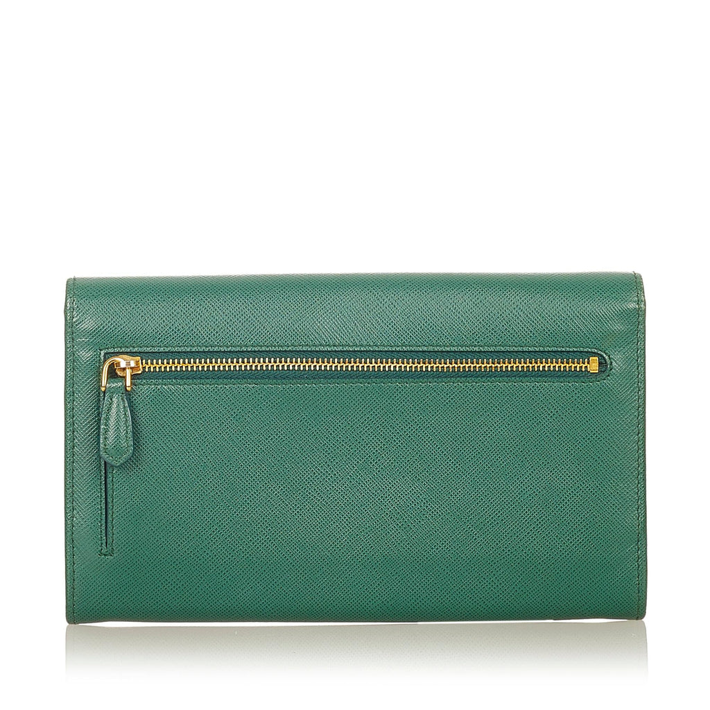 Prada Saffiano Leather Long Wallet (SHG-24218)