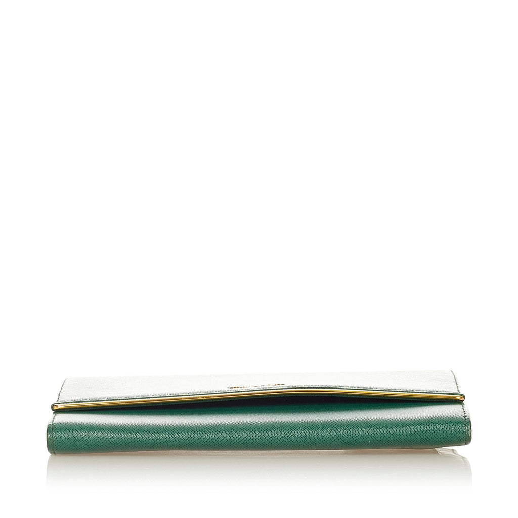 Prada Saffiano Leather Long Wallet (SHG-24218)