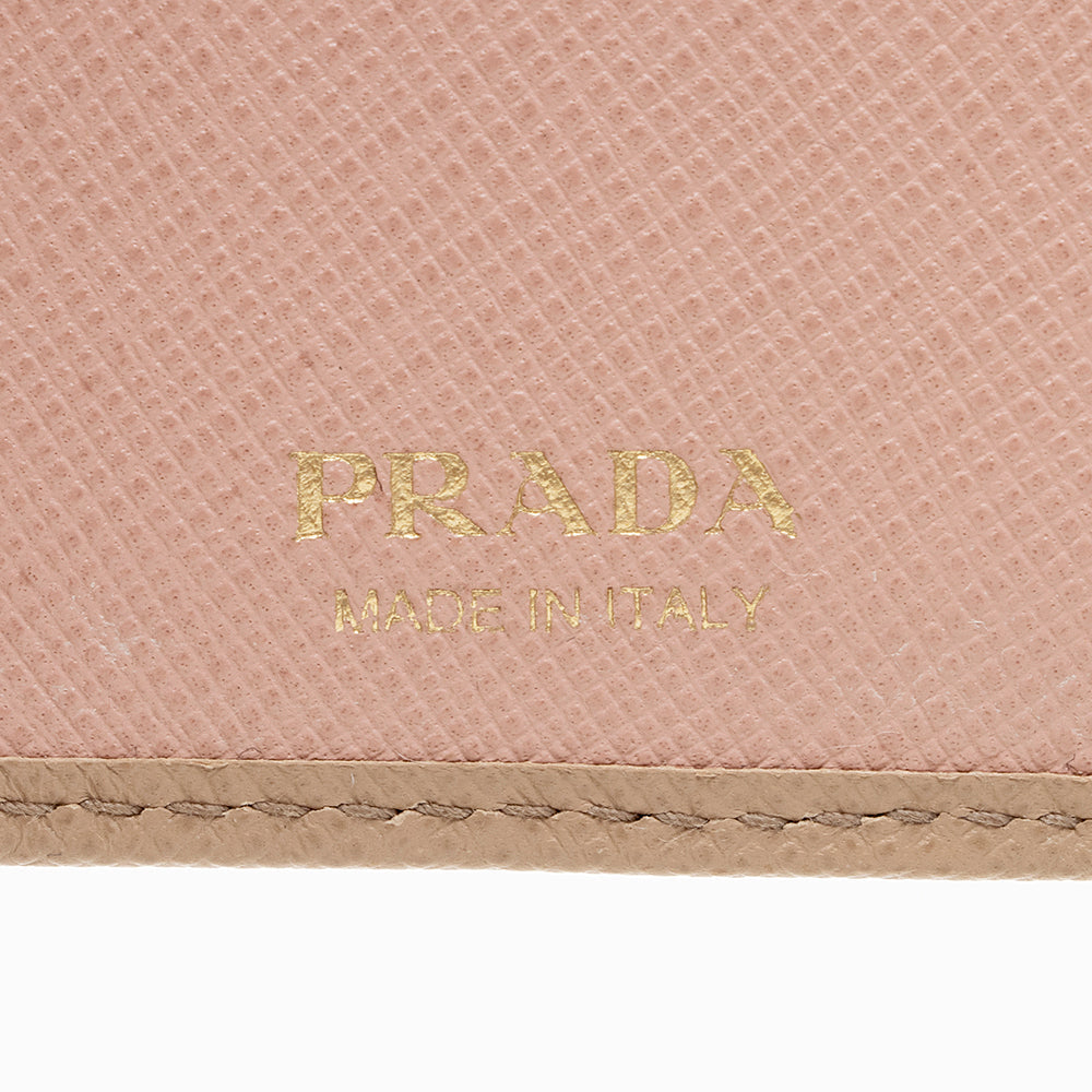 Prada Saffiano Leather Medium Wallet (SHF-15552)