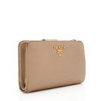 Prada Saffiano Leather Medium Wallet (SHF-15552)