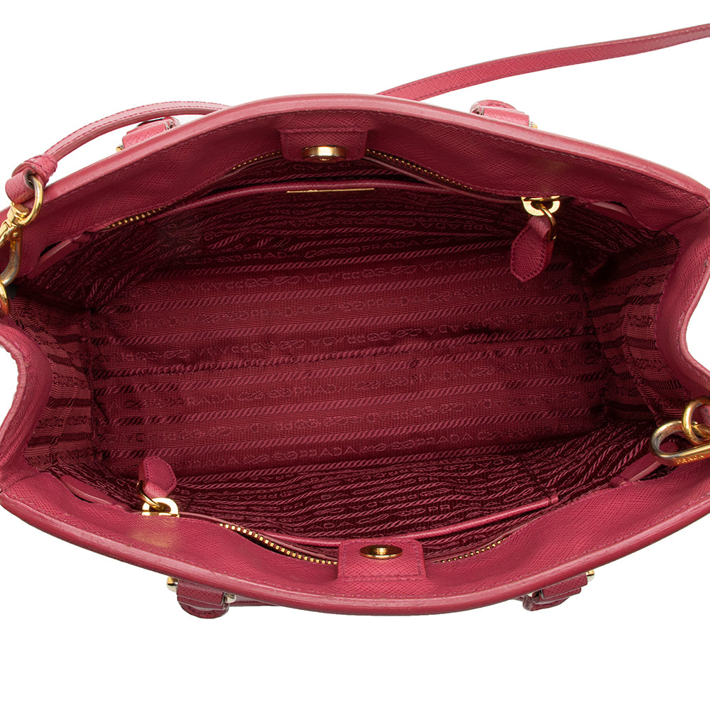 Prada Saffiano Leather Parabole Small Tote (SHF-16951)