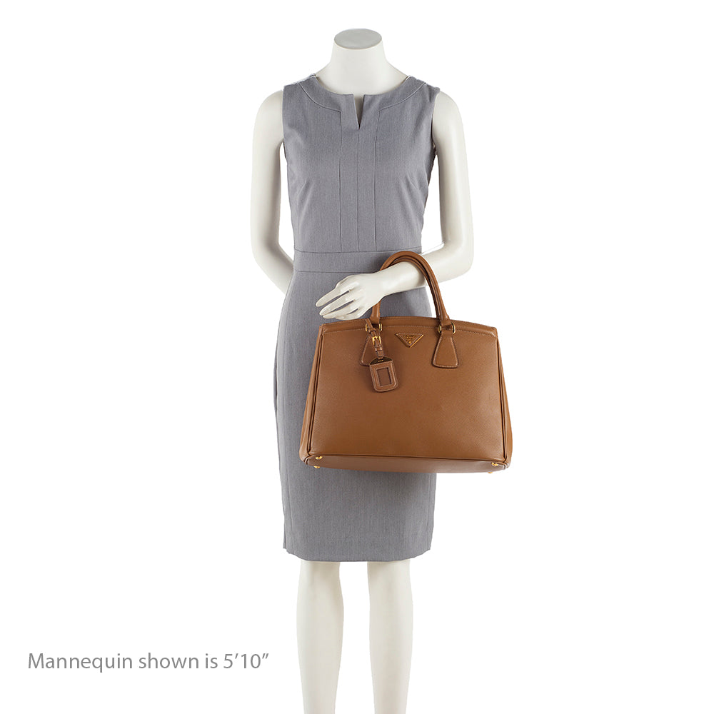 Prada Saffiano Leather Parabole Tote (SHF-18152)