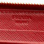 Prada Saffiano Leather Zip Card Case Wallet (SHF-15760)