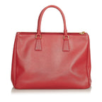 Prada Saffiano Lux Double Zip Galleria Handbag (SHG-25410)