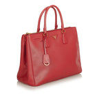 Prada Saffiano Lux Double Zip Galleria Handbag (SHG-25410)