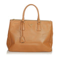 Prada Saffiano Lux Double Zip Galleria Handbag (SHG-25833)