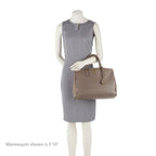 Prada Saffiano Leather Lux Double-Zip Medium Tote (SHF-12527)
