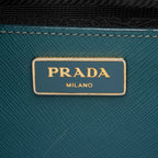 Prada Saffiano Lux Double-Zip Medium Tote (SHF-13593)