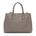 Prada Saffiano Lux Double-Zip Medium Tote (SHF-16529)
