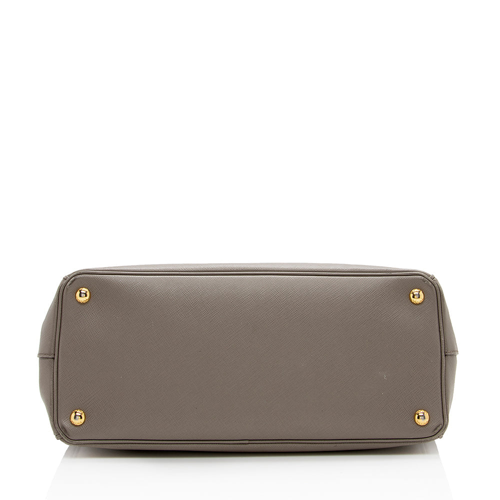 Prada Saffiano Lux Double-Zip Medium Tote (SHF-16529)