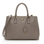 Prada Saffiano Lux Double-Zip Medium Tote (SHF-16529)