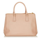 Prada Saffiano Lux Galleria Double Zip Satchel (SHG-26915)