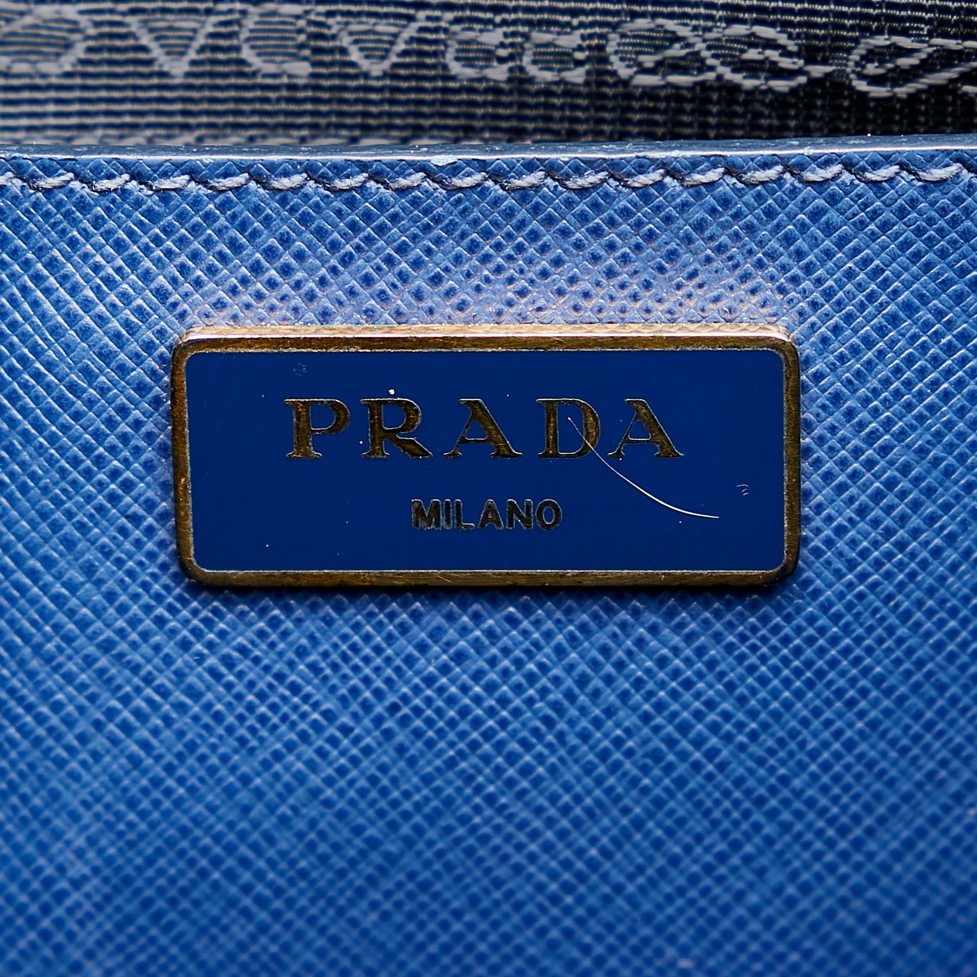 Prada Saffiano Lux Galleria Double Zip Satchel (SHG-27309)