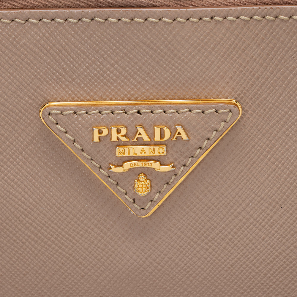 Prada Saffiano Lux Promenade Top Handle Satchel (SHF-15568)