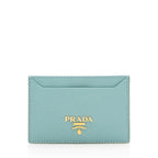 Prada Saffiano Metal Oro Card Case - FINAL SALE (SHF-16607)