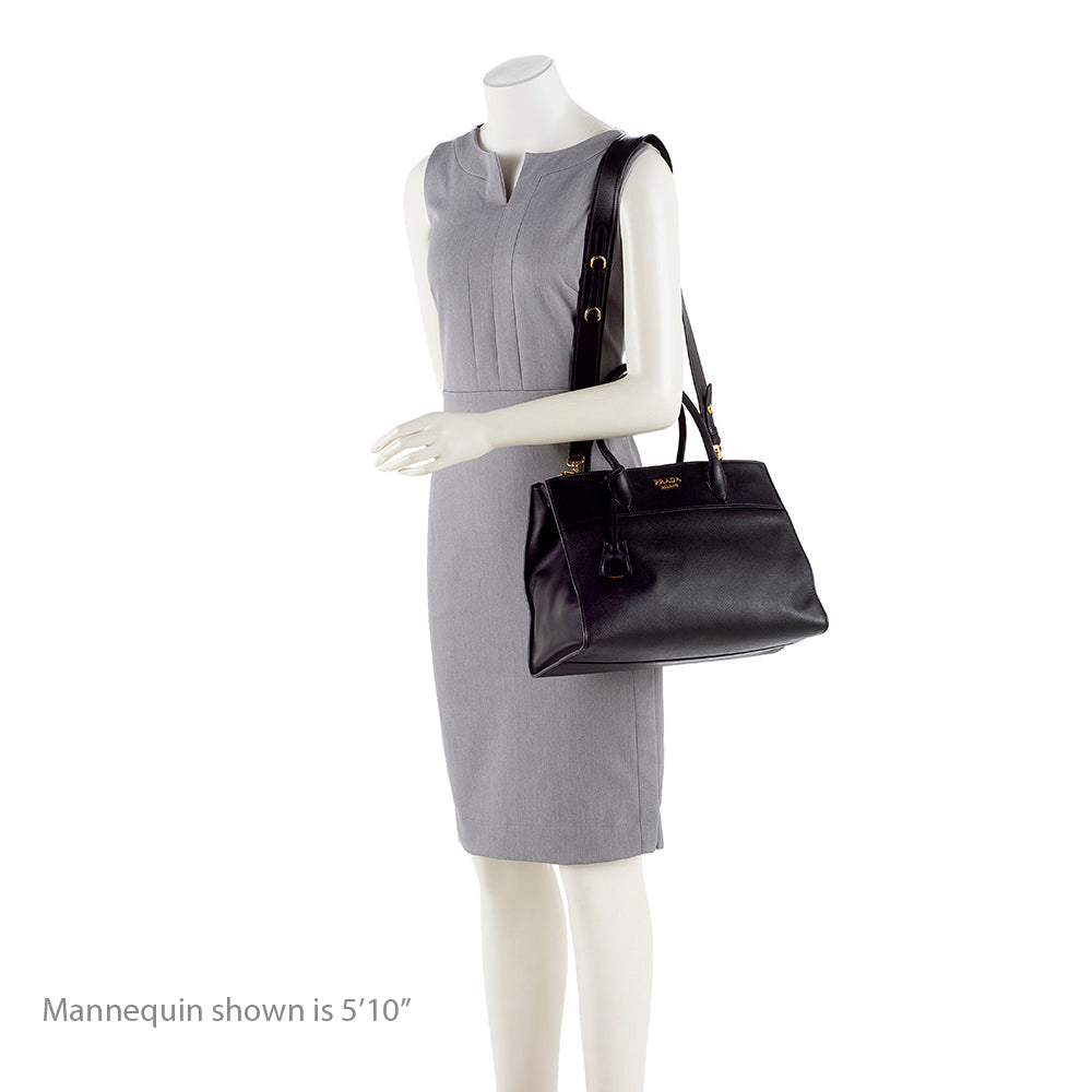 Prada Saffiano Paradigme Tote (SHF-17394)