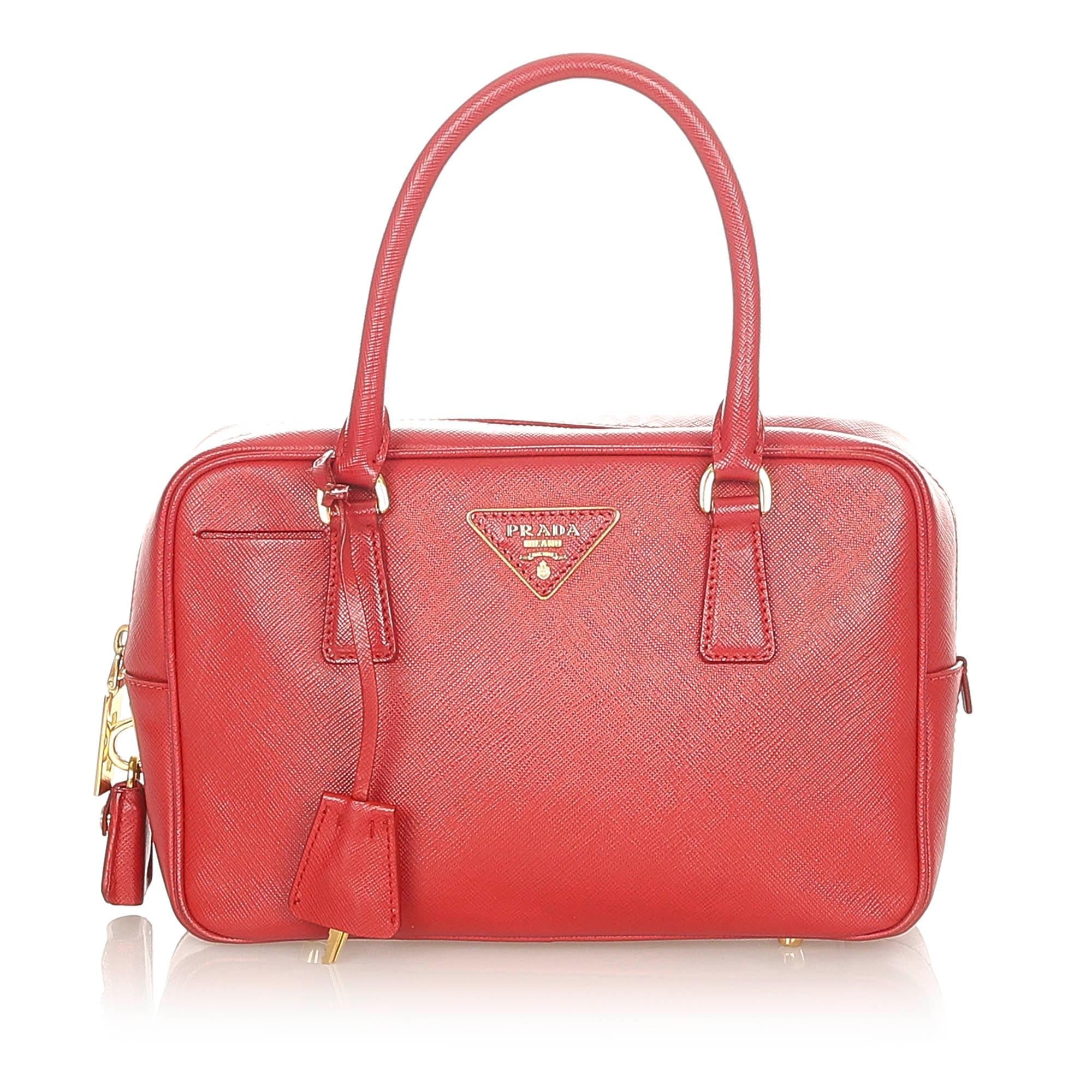 Prada Saffiano Vernice Handbag (SHG-20468)