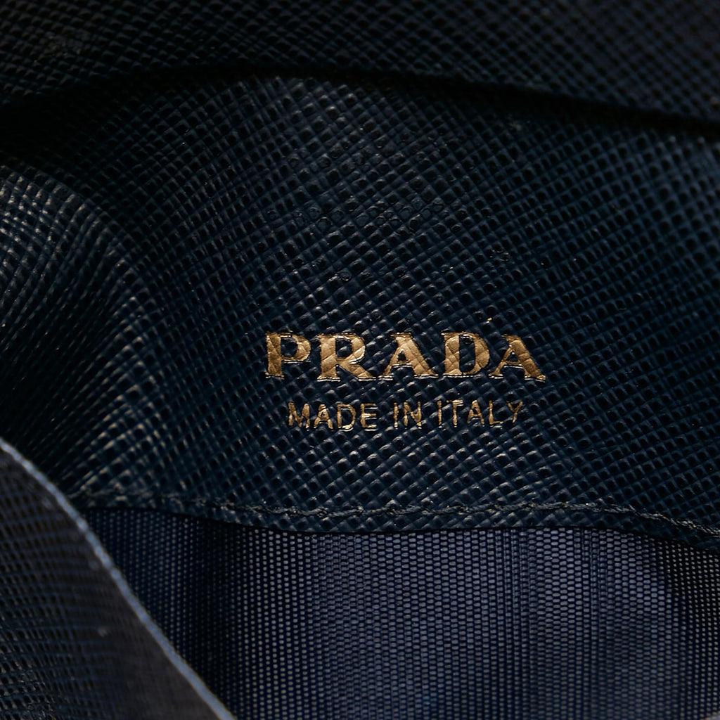 Prada Saffiano Zip Around Key Holder (SHG-26056)
