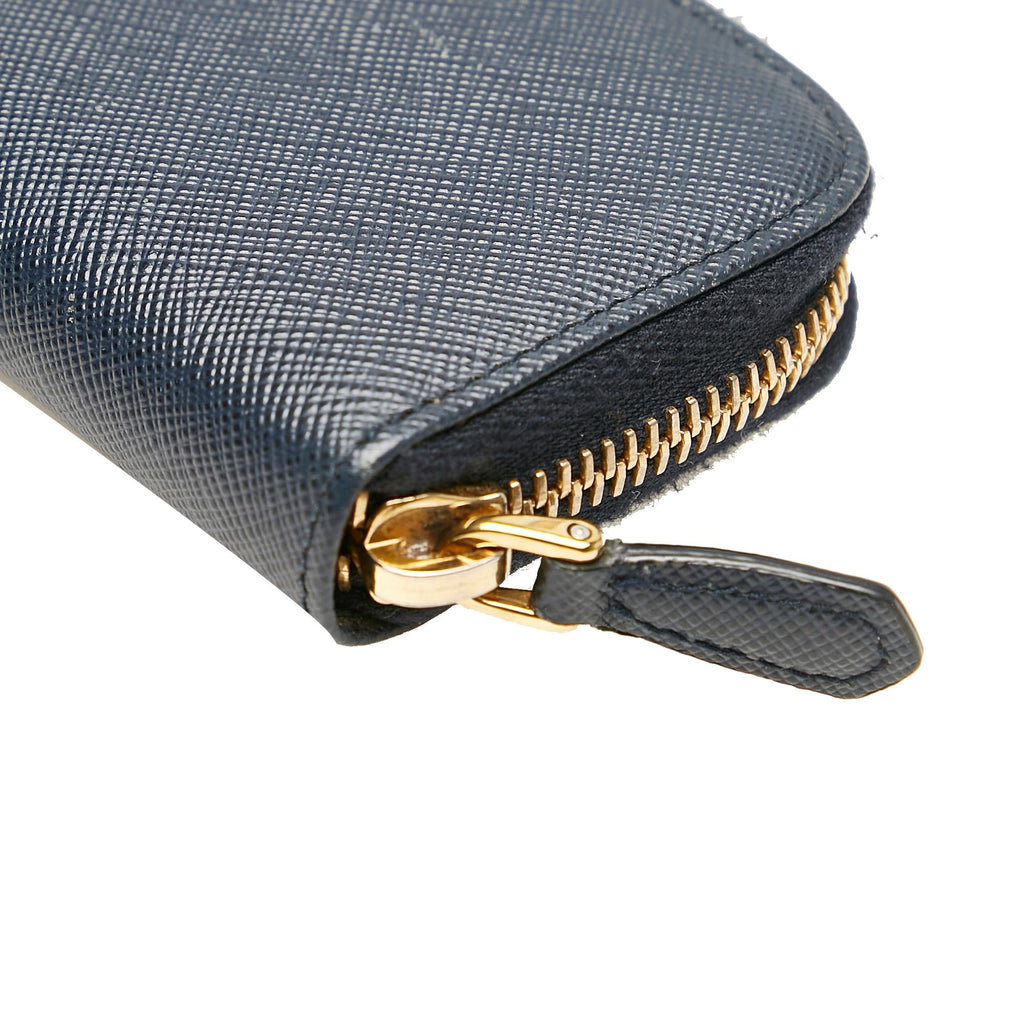 Prada Saffiano Zip Around Key Holder (SHG-26056)