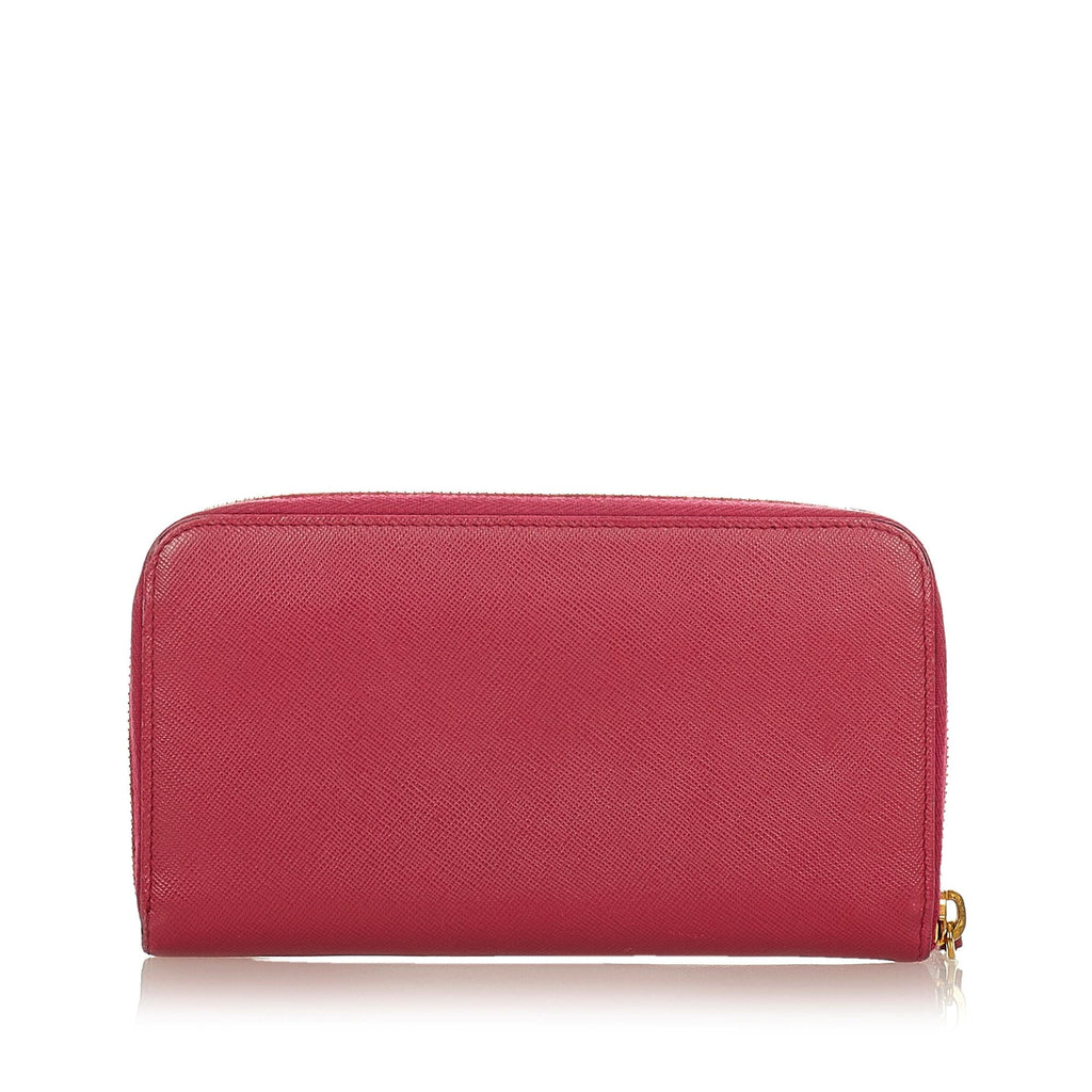 Prada Saffiano Zip Around Wallet (SHG-25251)
