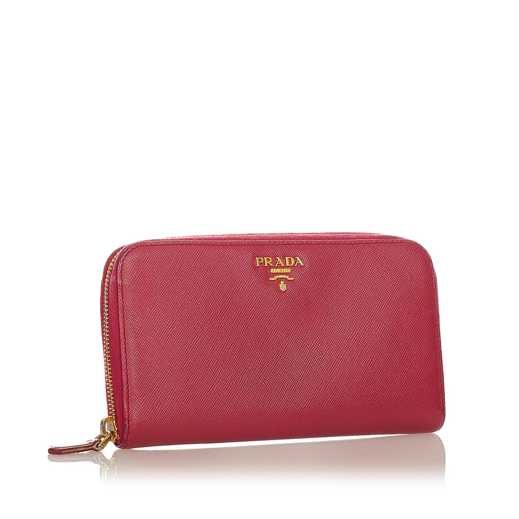 Prada Saffiano Zip Around Wallet (SHG-25251)