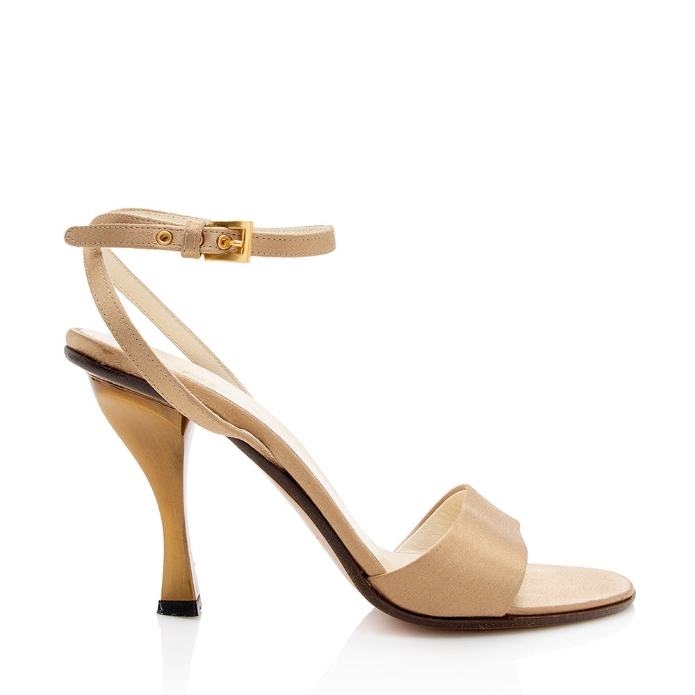Prada Satin Strap Sandals - Size 7 / 37 (SHF-18121)