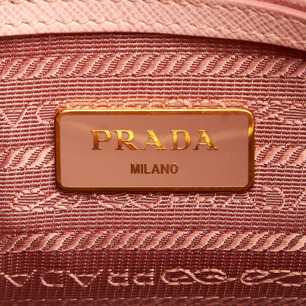 Prada Small Saffiano Lux Promenade Handbag (SHG-27741)