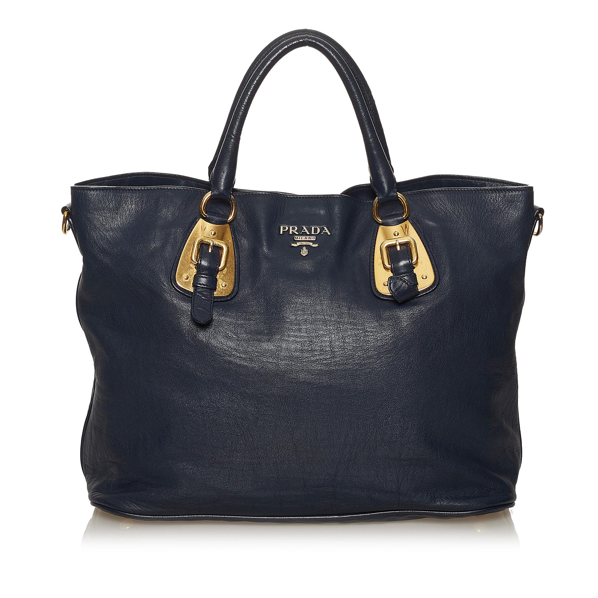 Prada Soft Calf Leather Satchel (SHG-28736)