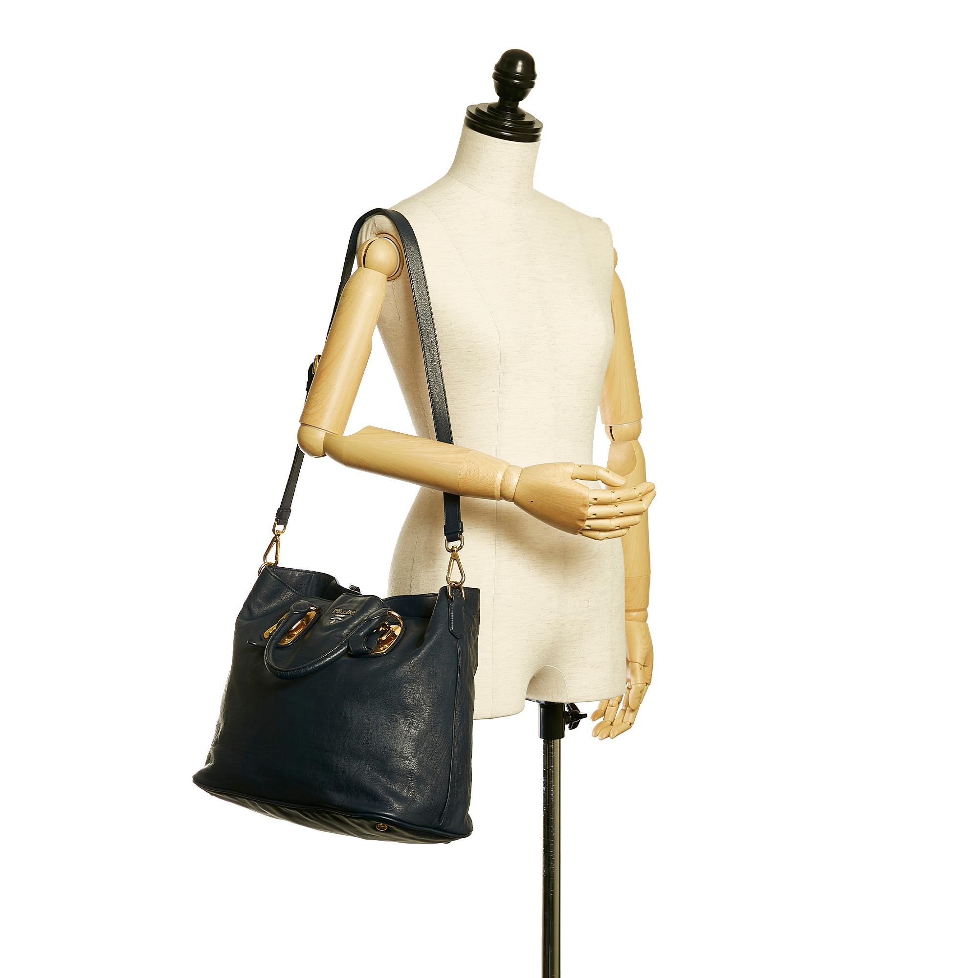 Prada Soft Calf Leather Satchel (SHG-28736)