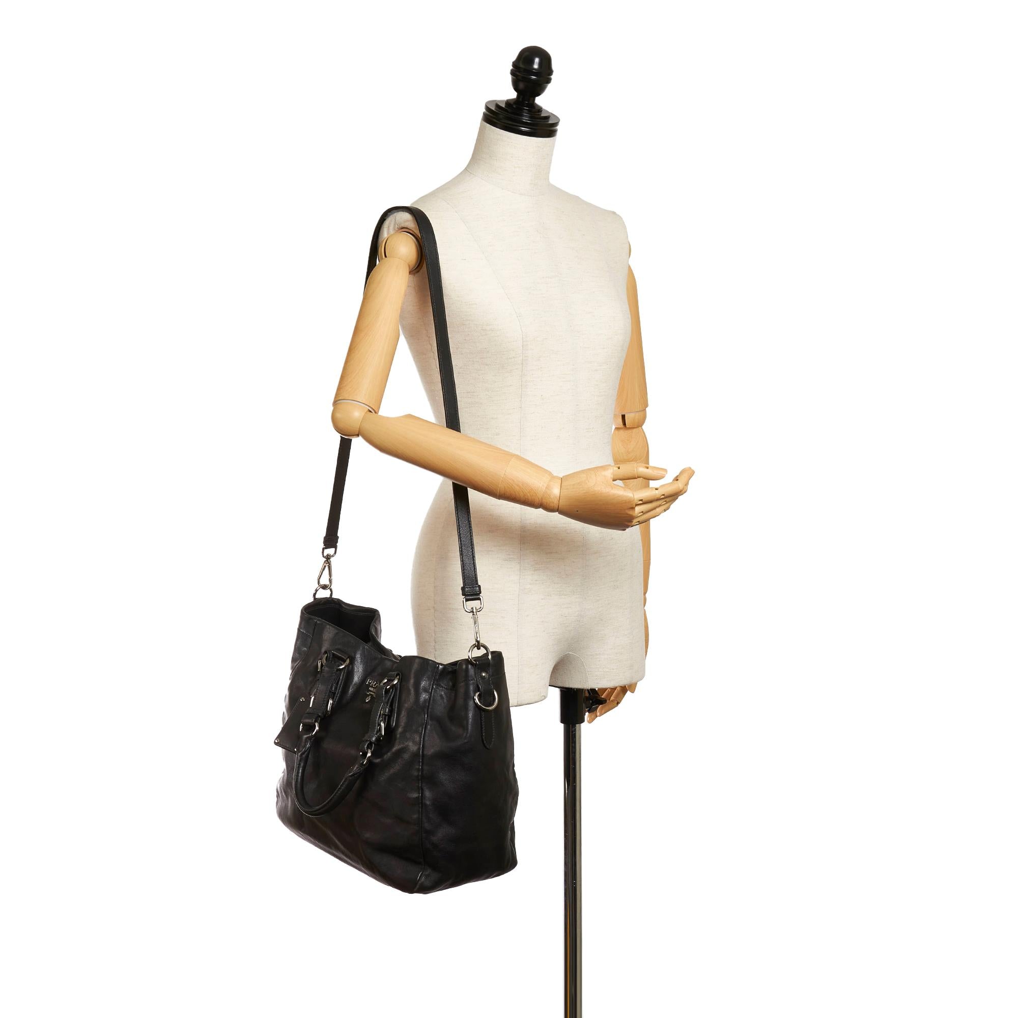Prada Soft Calf Leather Satchel (SHG-28741)