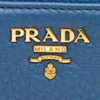 Prada Soft Calf Leather Zip Wallet (SHF-17595)