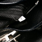 Prada Sound Lock Leather Handbag (SHG-28619)