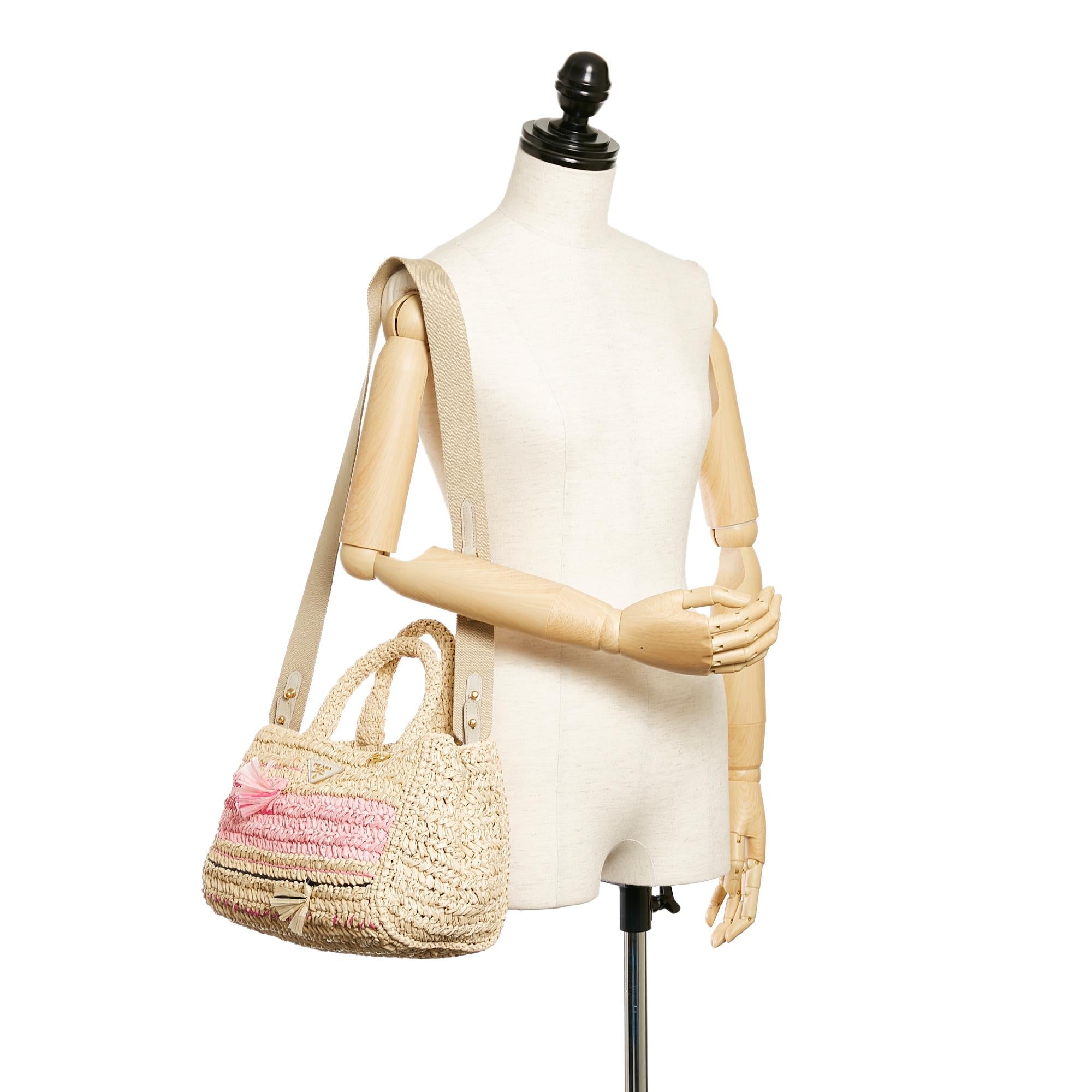 Prada Straw Satchel (SHG-27161)
