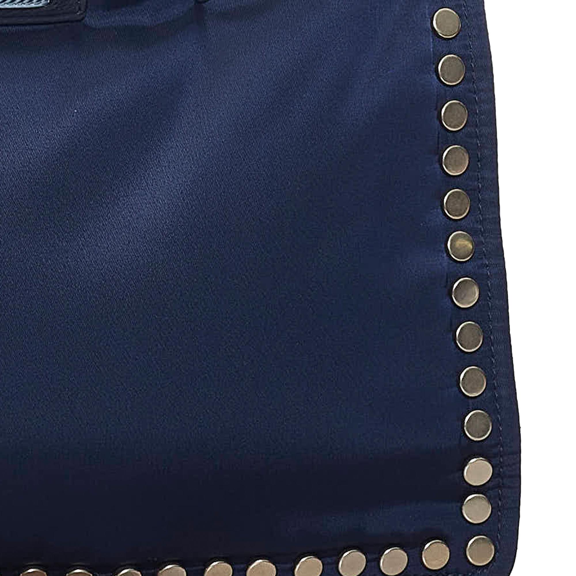 Prada Studded Etiquette Leather Tote Bag (SHG-28711)