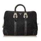 Prada Studded Tessuto Tote Bag (SHG-28533)