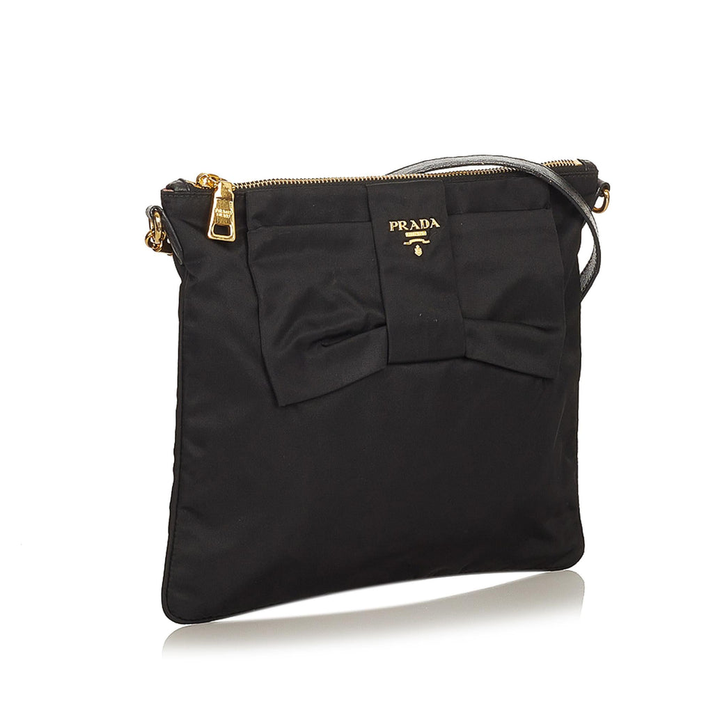 Prada Tessuto Bow Crossbody Bag (SHG-25073)