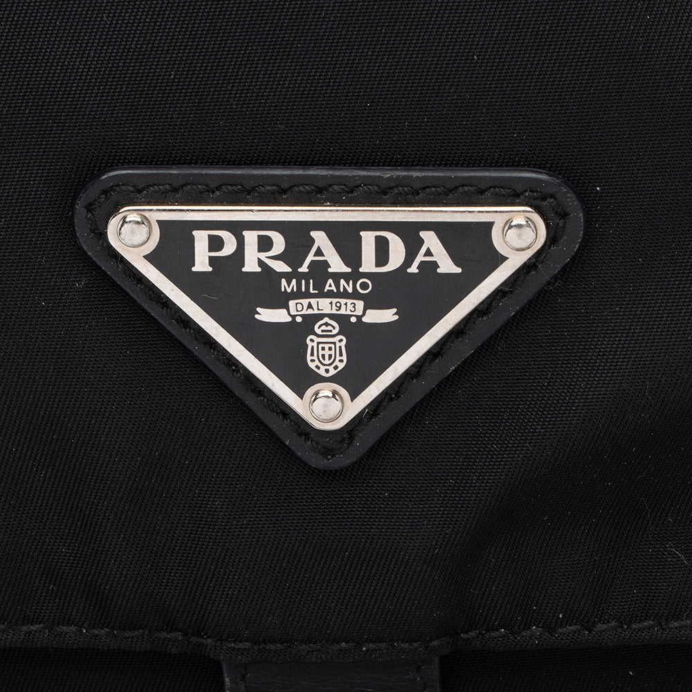 Prada Tessuto Buckle Messenger Bag (SHF-17556)