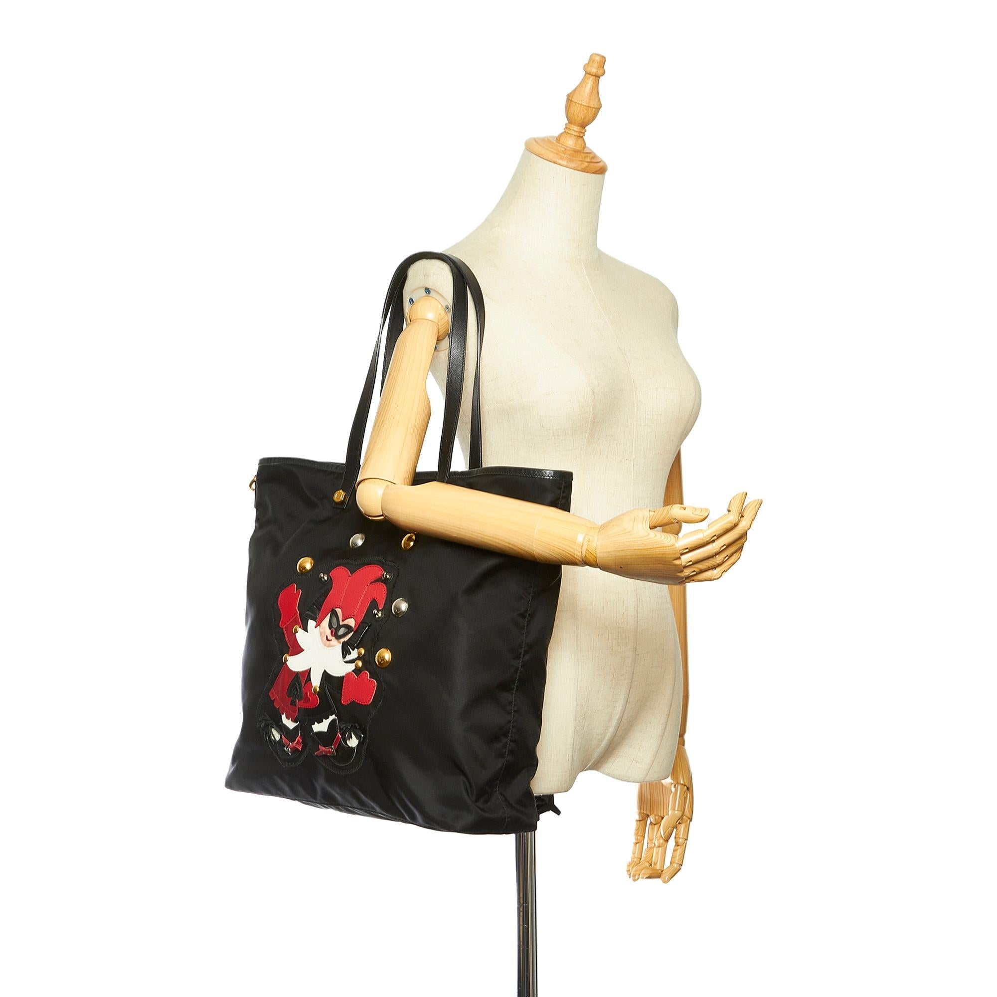 Prada Tessuto Clown Tote Bag (SHG-26513)