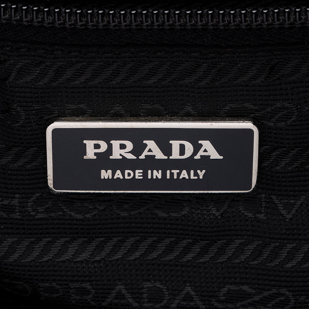 Prada Tessuto Double Pocket Drawstring Backpack (SHF-17072)
