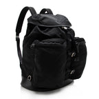 Prada Tessuto Double Pocket Drawstring Backpack (SHF-17072)
