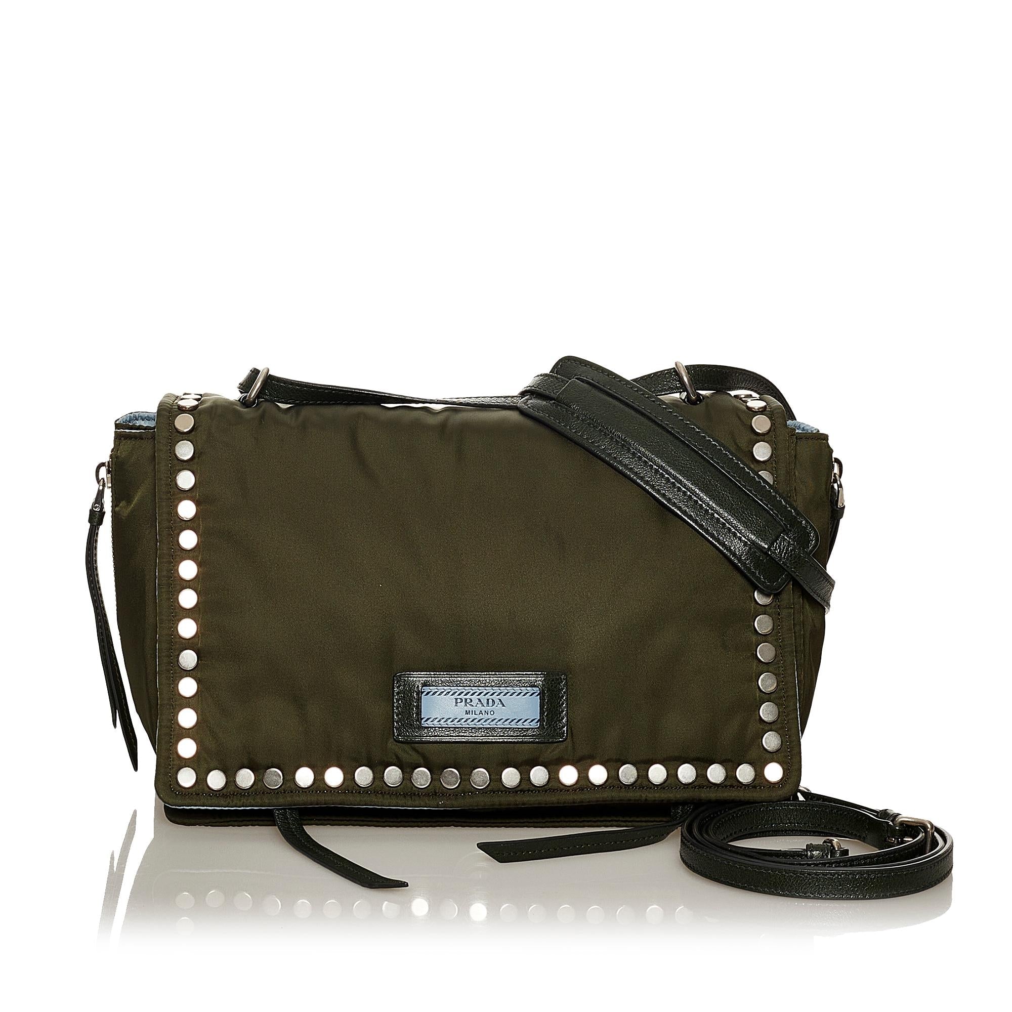 Prada Tessuto Etiquette Crossbody Bag (SHG-28661)