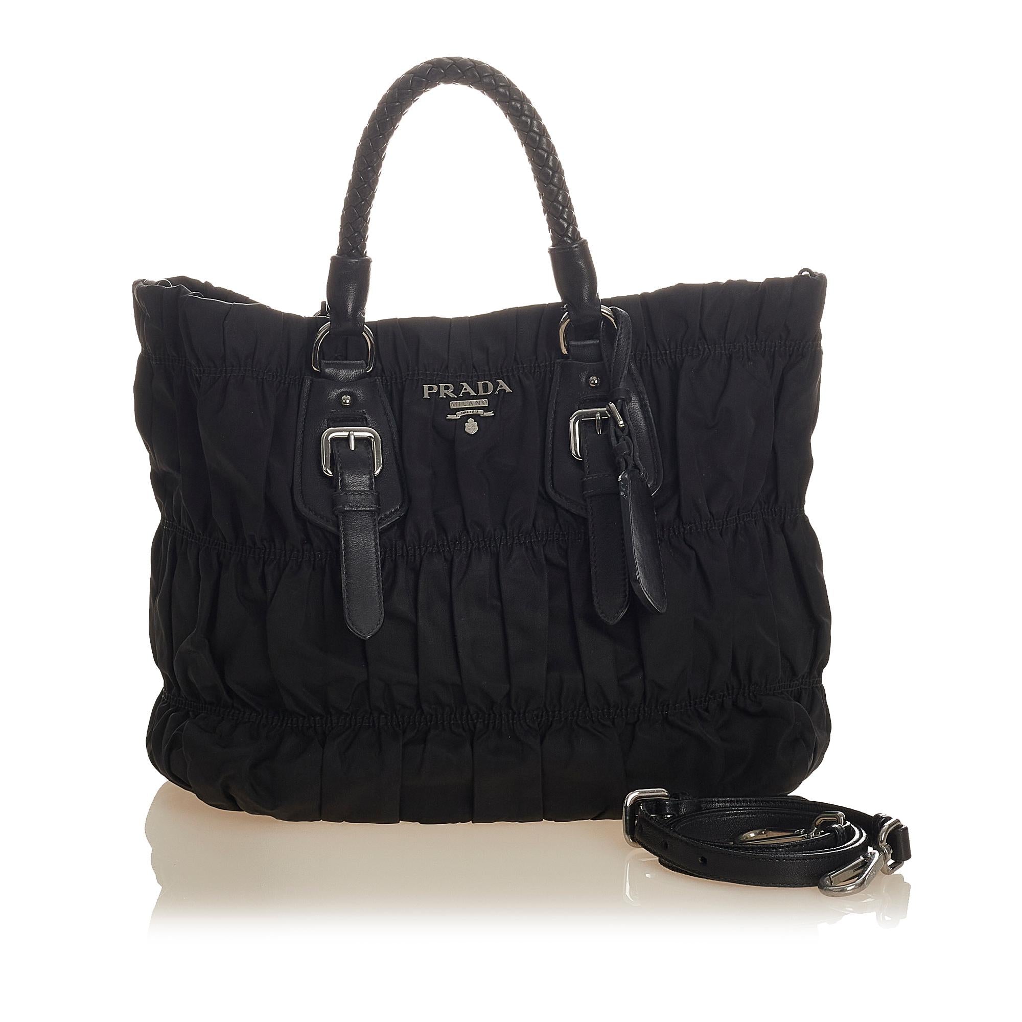 Prada Tessuto Gaufre Satchel (SHG-24824)