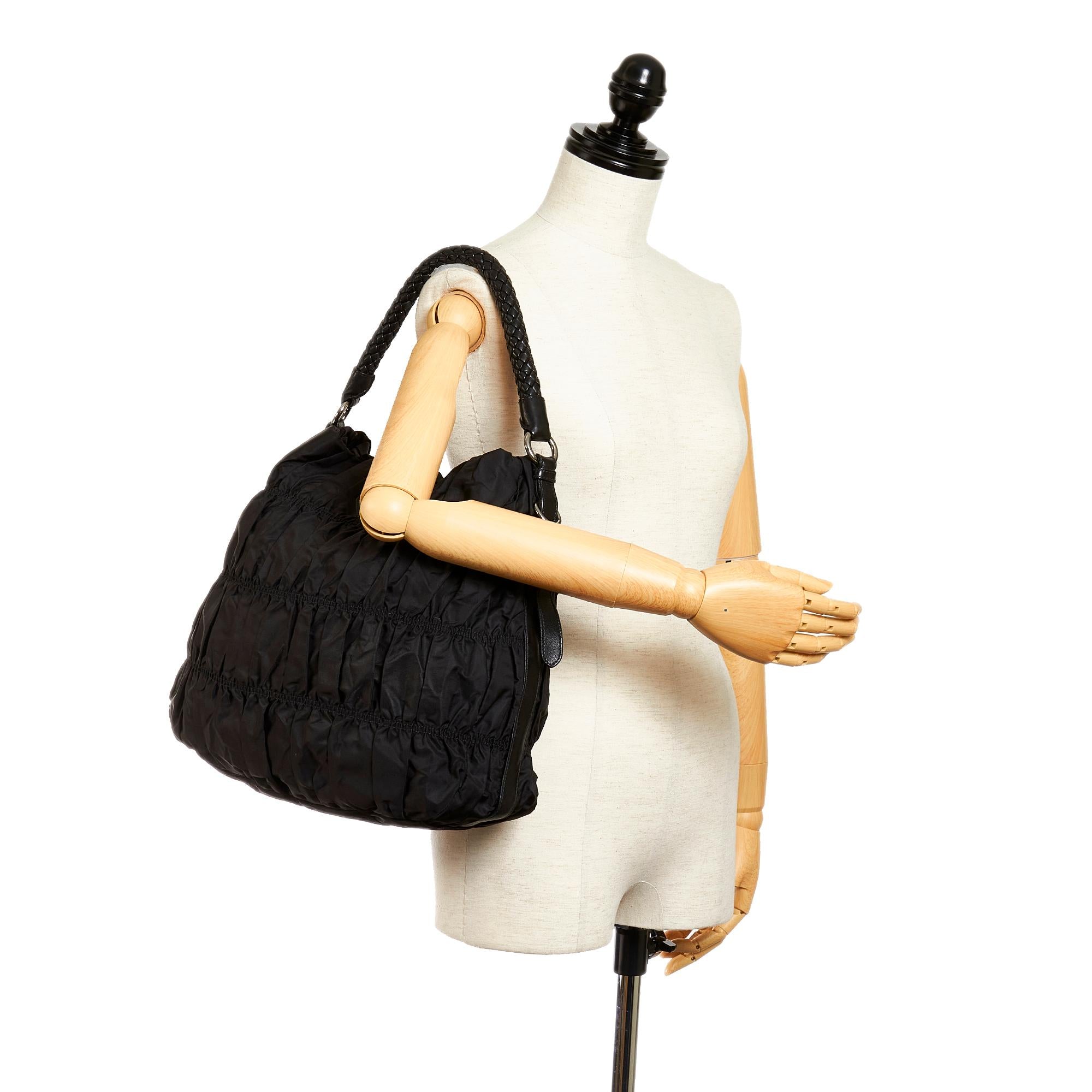 Prada Tessuto Gaufre Shoulder Bag (SHG-27484)