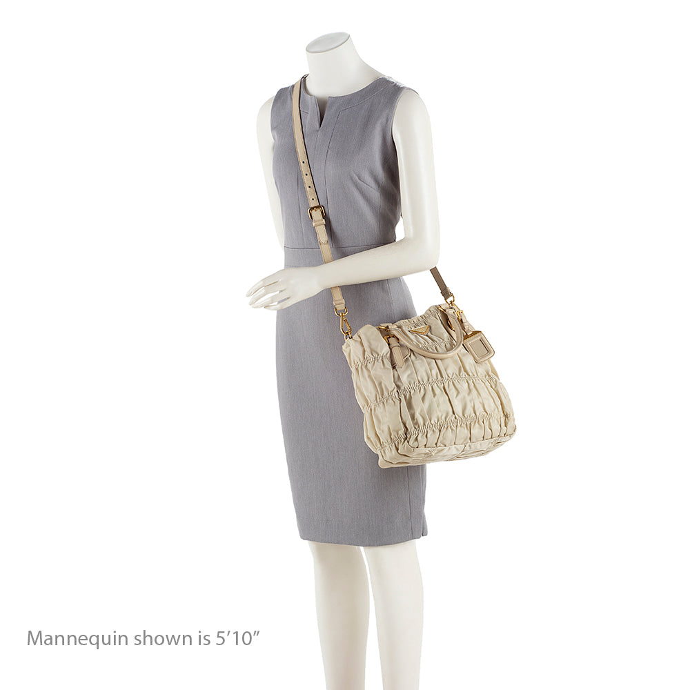 Prada Tessuto Gaufre Tote - FINAL SALE (SHF-15429)