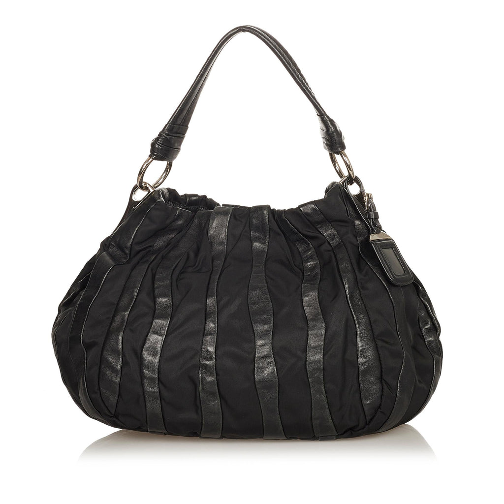 Prada Tessuto Nappa Waves Hobo Bag (SHG-24967)