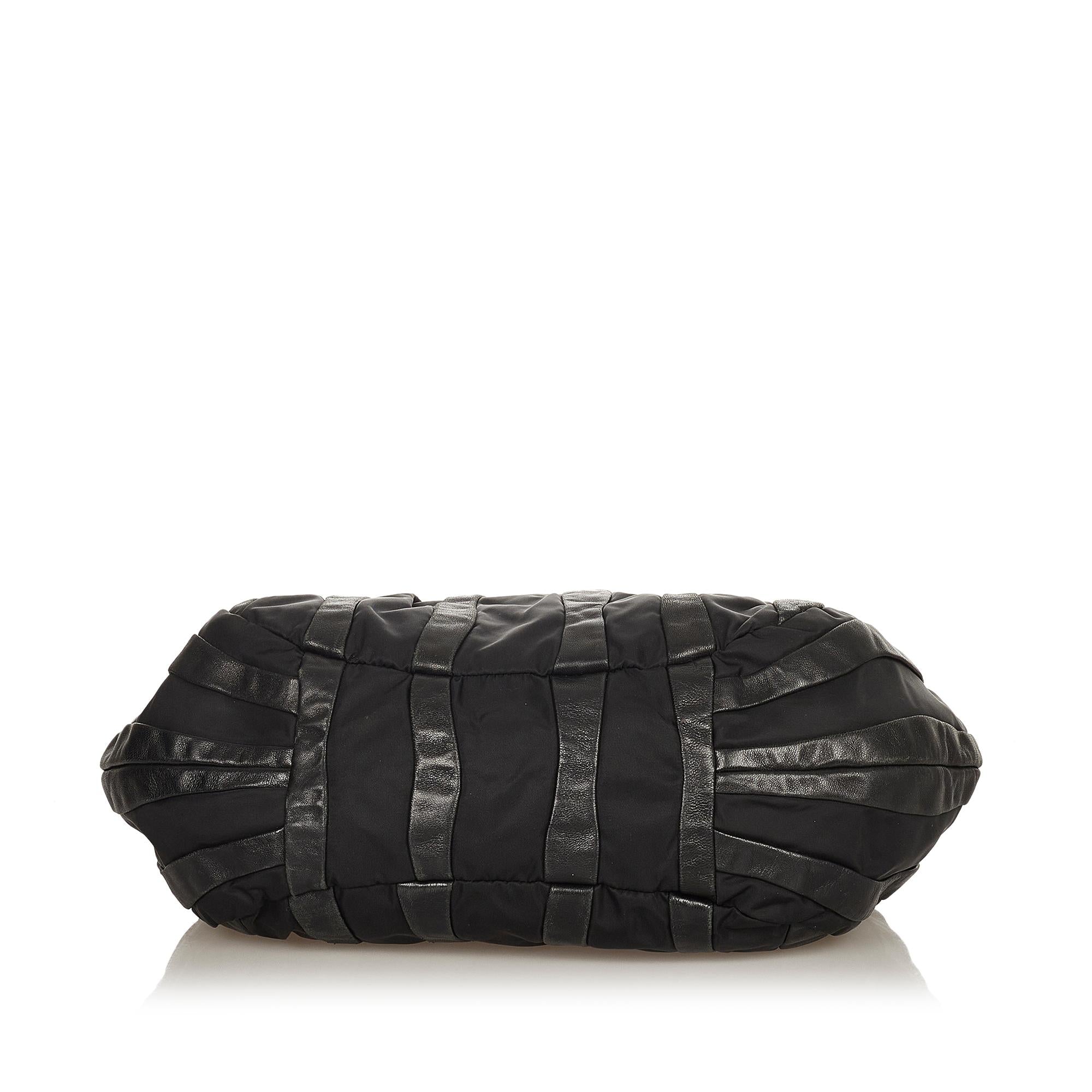 Prada Tessuto Nappa Waves Hobo Bag (SHG-24967)