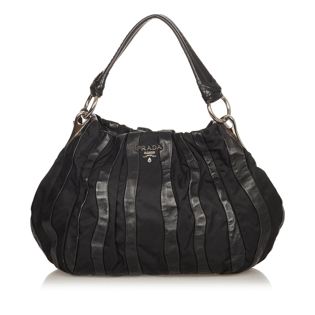 Prada Tessuto Nappa Waves Hobo Bag (SHG-24967)
