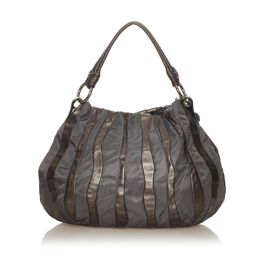 Prada Tessuto Nappa Waves Hobo Bag (SHG-27221)