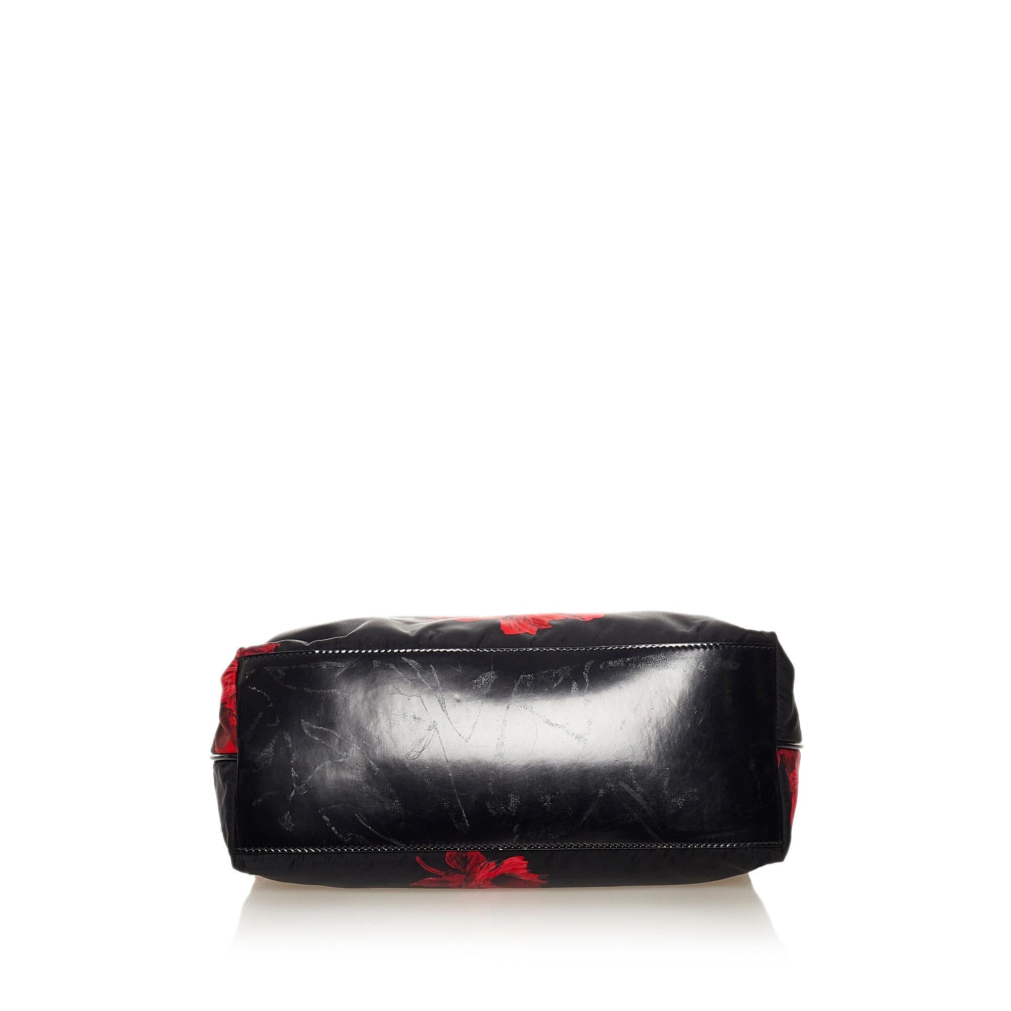 Prada Tessuto Roses Shoulder Bag (SHG-27499)